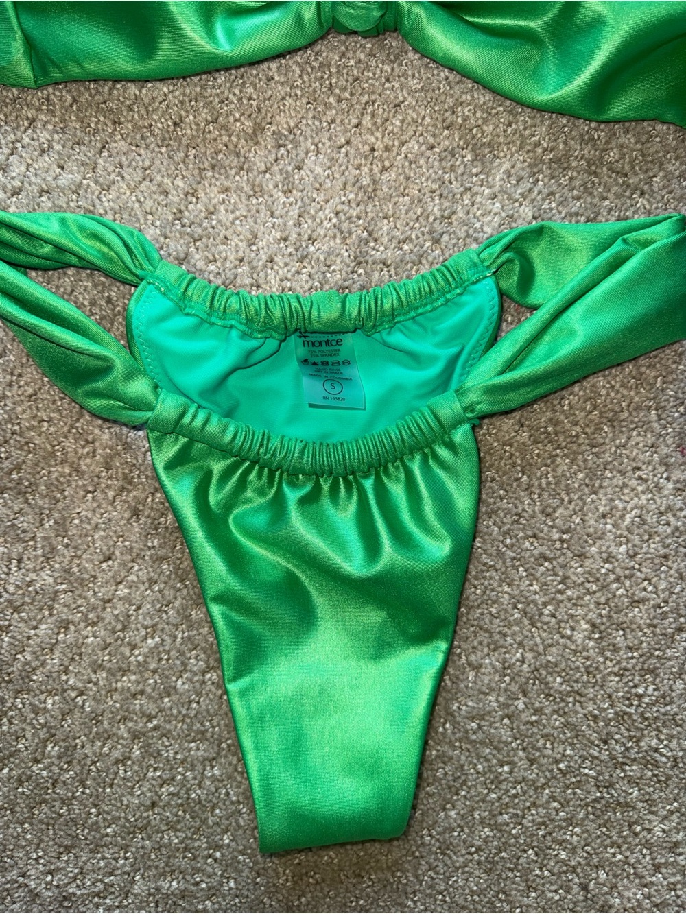 Montce Green Knot Front Bikini Set - Picture 6 of 7